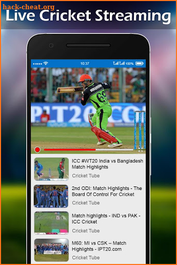 Live TV Cricket Streaming (Free) screenshot