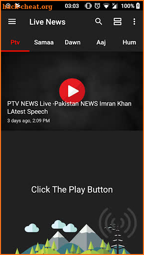 Live TV - Free Live News Channels screenshot