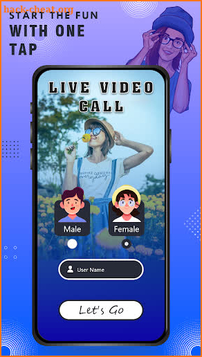 Live video call with girls : random video chat app screenshot
