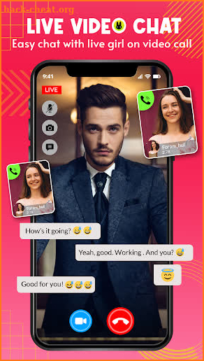 live video chat screenshot