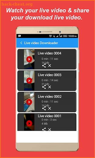 Live Video Downloader screenshot