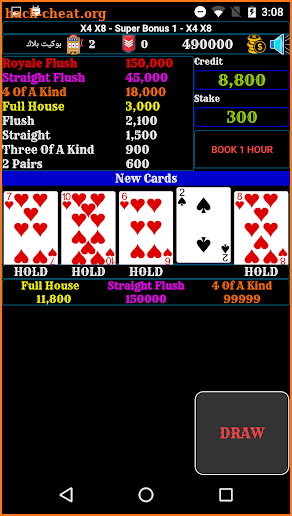 Live Video Poker screenshot