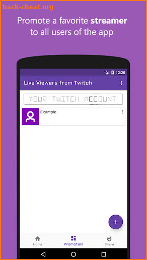 Live viewers for Twitch screenshot