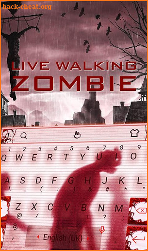Live Walking Zombie Keyboard Theme screenshot