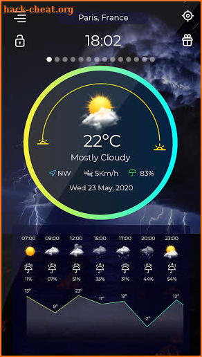 Live weather & Forecast days & Radar show screenshot