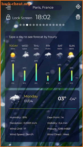 Live weather & Forecast days & Radar show screenshot