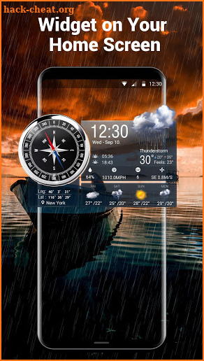 Live weather background app screenshot