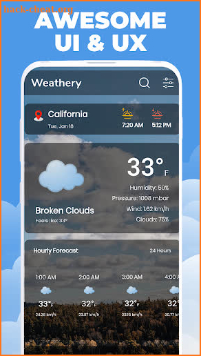 Live Weather Forecast App screenshot