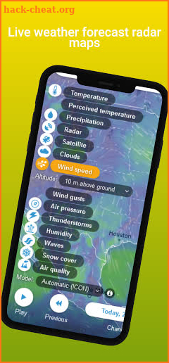 Live weather forecast radar maps Real-Time screenshot