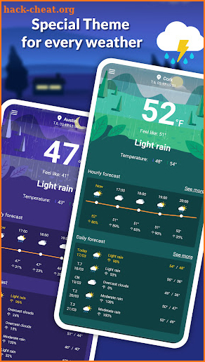 Live weather: Forecast, widget screenshot