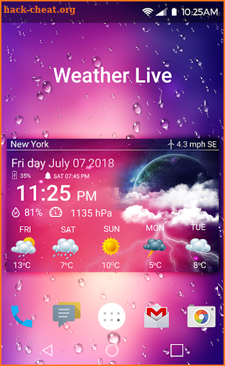 Live Weather On Screen screenshot