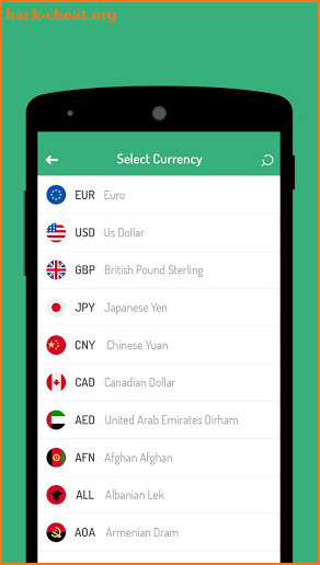 Live World Currency Converter - Exchange Rates Cal screenshot