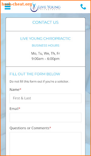 Live Young Chiropractic screenshot