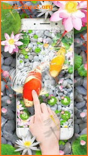 Lively Koi Fish 3D Theme screenshot