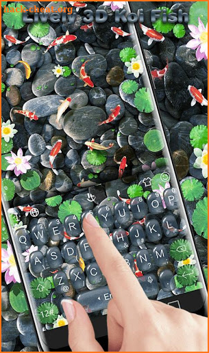 Lively Koi Fish Keyboard Theme screenshot