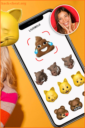 Livemoji- Animoji Cam & AR Emoji Face app Editor screenshot
