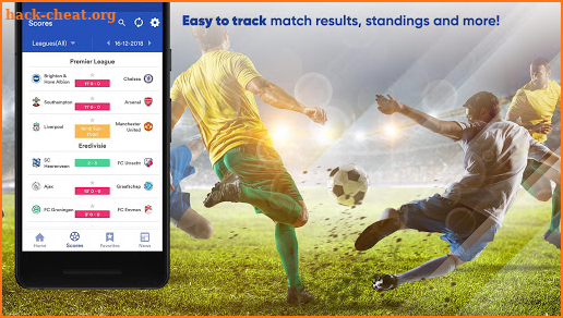 LiveScores 7/24 - Football Scores, Fixtures, News screenshot