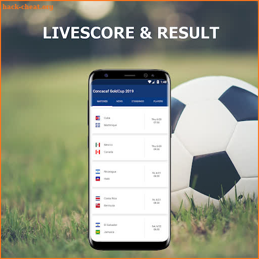 Livescores for Concacaf 2019 - Gold Cup screenshot