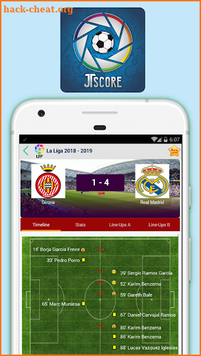 LiveScores Soccer - Laliga 2018 screenshot