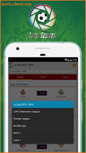 LiveScores - Soccer Results & Schedule screenshot