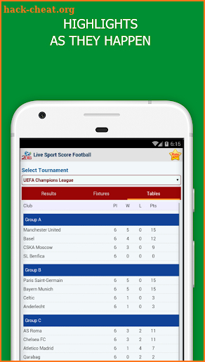 LiveScores - Soccer Schedule & Results screenshot
