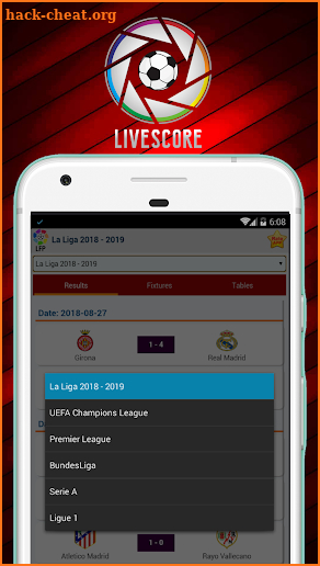 LiveScores Update screenshot