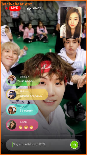Livestream with BTS prank screenshot