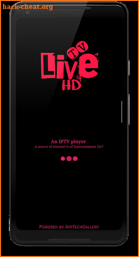 LiveTV HD - An IPTV player for Entertainment 24/7 screenshot