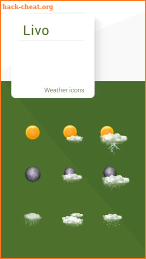 Livo weather icons screenshot
