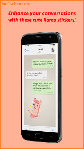 Llama alpaca cute stickers for WhatsApp screenshot