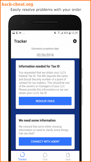 LLC Tracker screenshot