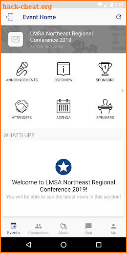 LMSA Events screenshot