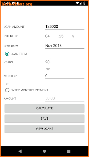 Loan Amortization Plus screenshot