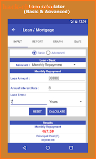 Loan & Compound Interest Calculator Pro screenshot