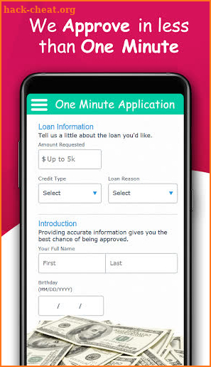 Loans For Bad Credit - Cash Advance App screenshot