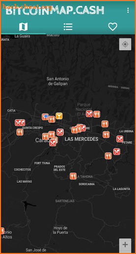 Local Bitcoin Map (bmap.cash) screenshot