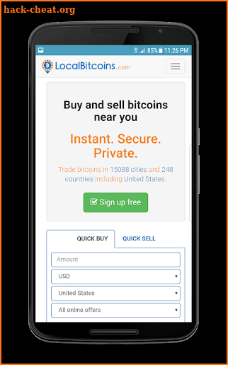Local Bitcoin Trade screenshot