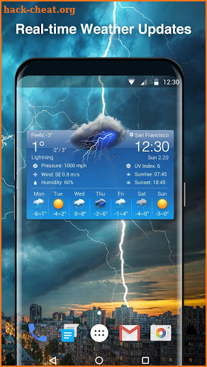 Local Weather Forecast & Clock screenshot