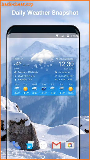 Local Weather Forecast & Clock screenshot