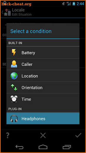 Locale Headphones Plug-in screenshot