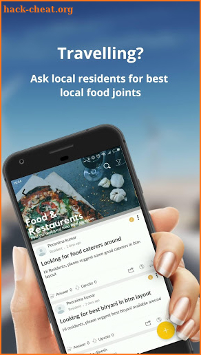 localitie- Ask Questions to local neighbors screenshot