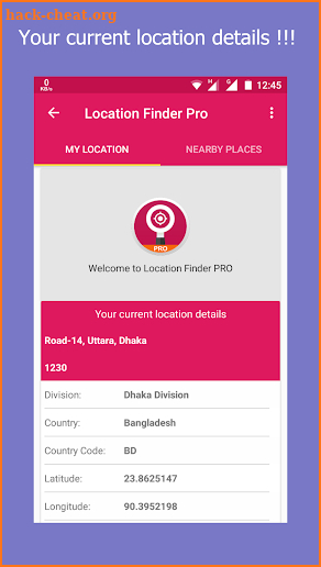 Location Finder Pro screenshot