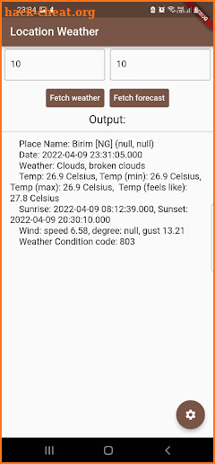 Location Weather screenshot