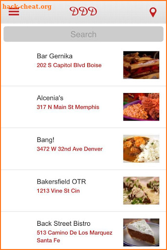 Locator for Diners & Dives screenshot