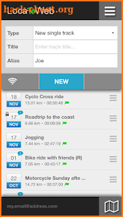 LocaToWeb - Live GPS tracking screenshot