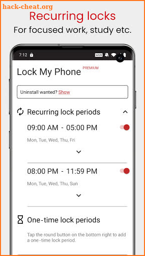 Lock My Phone for Study (ZEN MODE/device lock) 📵 screenshot
