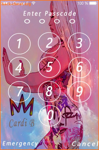 Lock Screen Cardi B wallpaper 4k screenshot