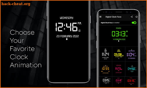 Lock Screen Clock Widget App screenshot