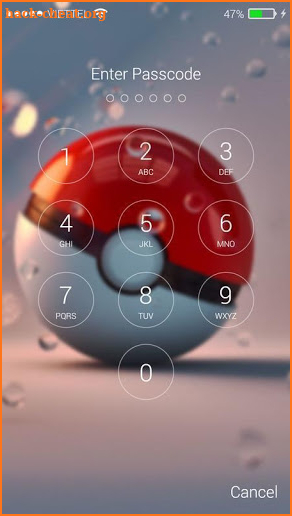 Lock screen for Pokeball screenshot