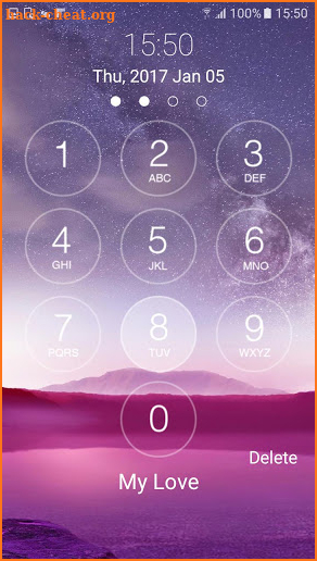 lock screen keypad screenshot